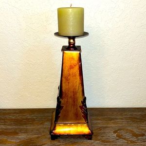 🕯️ Metal Copper Colored Candle Holder